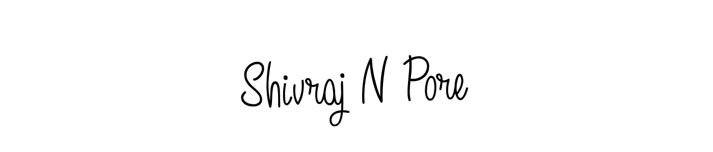 Shivraj N Pore stylish signature style. Best Handwritten Sign (Angelique-Rose-font-FFP) for my name. Handwritten Signature Collection Ideas for my name Shivraj N Pore. Shivraj N Pore signature style 5 images and pictures png