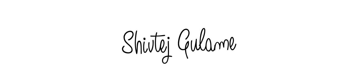 Use a signature maker to create a handwritten signature online. With this signature software, you can design (Angelique-Rose-font-FFP) your own signature for name Shivtej Gulame. Shivtej Gulame signature style 5 images and pictures png