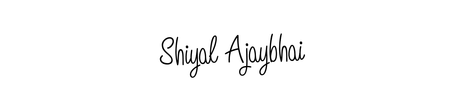 Shiyal Ajaybhai stylish signature style. Best Handwritten Sign (Angelique-Rose-font-FFP) for my name. Handwritten Signature Collection Ideas for my name Shiyal Ajaybhai. Shiyal Ajaybhai signature style 5 images and pictures png