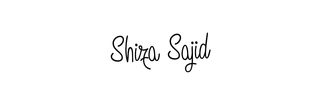 You should practise on your own different ways (Angelique-Rose-font-FFP) to write your name (Shiza Sajid) in signature. don't let someone else do it for you. Shiza Sajid signature style 5 images and pictures png