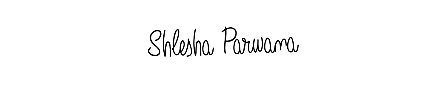 The best way (Angelique-Rose-font-FFP) to make a short signature is to pick only two or three words in your name. The name Shlesha Parwana include a total of six letters. For converting this name. Shlesha Parwana signature style 5 images and pictures png