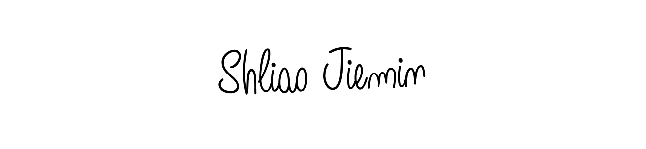 Design your own signature with our free online signature maker. With this signature software, you can create a handwritten (Angelique-Rose-font-FFP) signature for name Shliao Jiemin. Shliao Jiemin signature style 5 images and pictures png