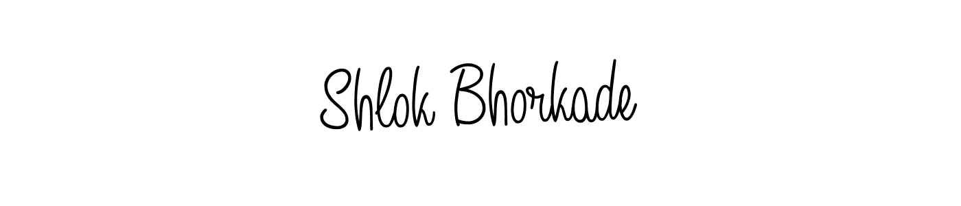 Also we have Shlok Bhorkade name is the best signature style. Create professional handwritten signature collection using Angelique-Rose-font-FFP autograph style. Shlok Bhorkade signature style 5 images and pictures png