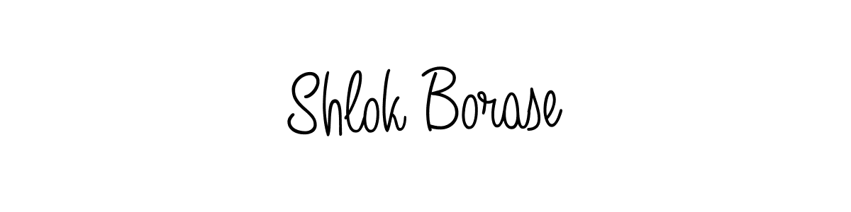 Also we have Shlok Borase name is the best signature style. Create professional handwritten signature collection using Angelique-Rose-font-FFP autograph style. Shlok Borase signature style 5 images and pictures png