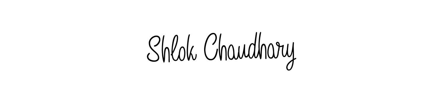 Make a short Shlok Chaudhary signature style. Manage your documents anywhere anytime using Angelique-Rose-font-FFP. Create and add eSignatures, submit forms, share and send files easily. Shlok Chaudhary signature style 5 images and pictures png