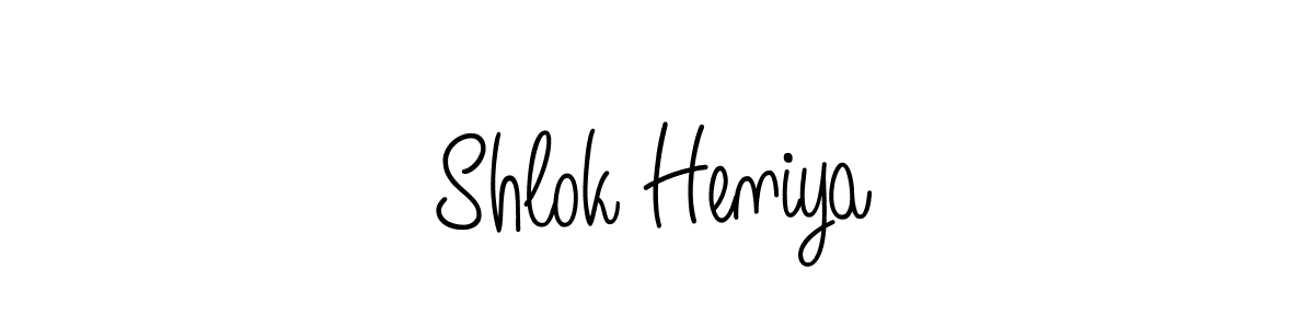 Check out images of Autograph of Shlok Heniya name. Actor Shlok Heniya Signature Style. Angelique-Rose-font-FFP is a professional sign style online. Shlok Heniya signature style 5 images and pictures png
