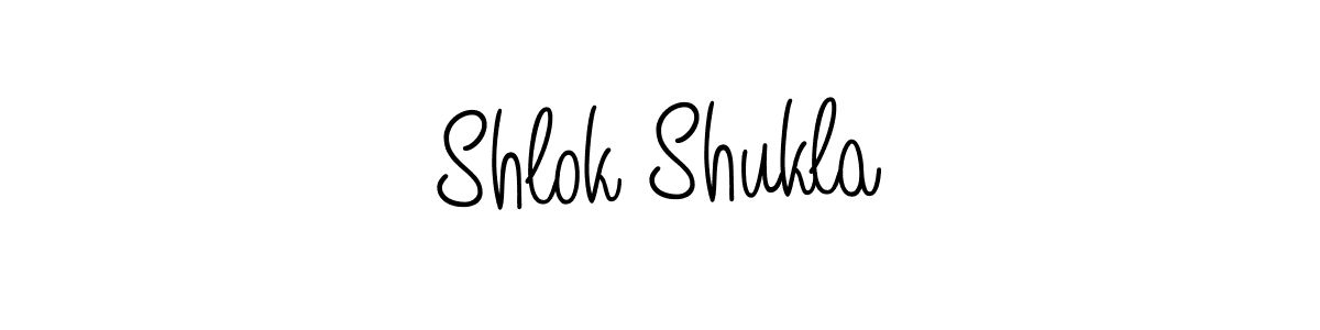 How to make Shlok Shukla signature? Angelique-Rose-font-FFP is a professional autograph style. Create handwritten signature for Shlok Shukla name. Shlok Shukla signature style 5 images and pictures png