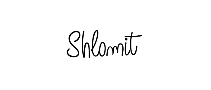 Make a beautiful signature design for name Shlomit. With this signature (Angelique-Rose-font-FFP) style, you can create a handwritten signature for free. Shlomit signature style 5 images and pictures png