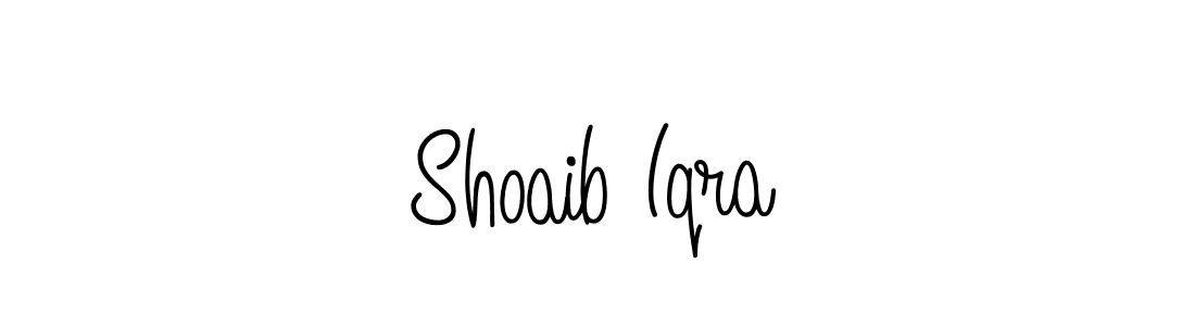 Use a signature maker to create a handwritten signature online. With this signature software, you can design (Angelique-Rose-font-FFP) your own signature for name Shoaib Iqra. Shoaib Iqra signature style 5 images and pictures png