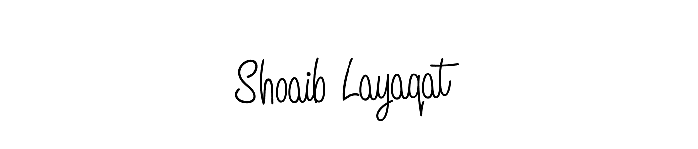 It looks lik you need a new signature style for name Shoaib Layaqat. Design unique handwritten (Angelique-Rose-font-FFP) signature with our free signature maker in just a few clicks. Shoaib Layaqat signature style 5 images and pictures png