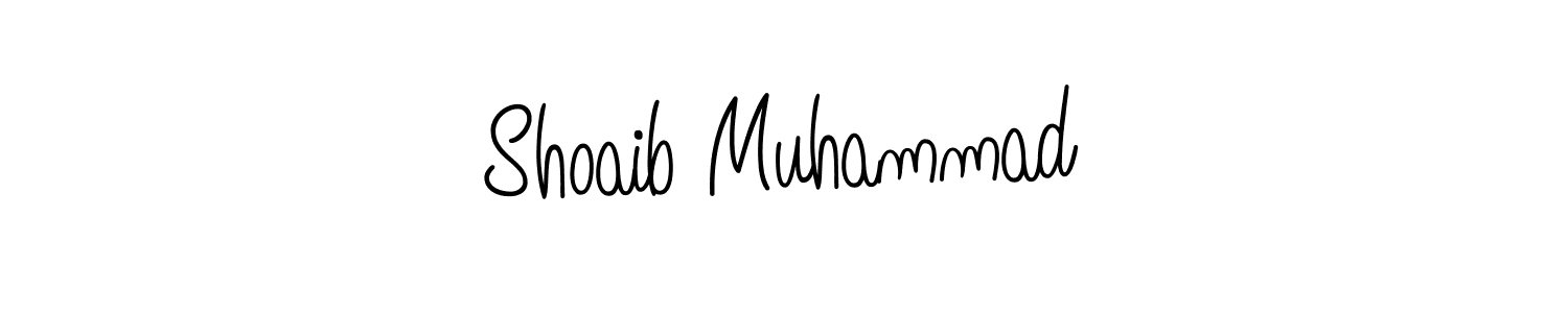 Design your own signature with our free online signature maker. With this signature software, you can create a handwritten (Angelique-Rose-font-FFP) signature for name Shoaib Muhammad. Shoaib Muhammad signature style 5 images and pictures png