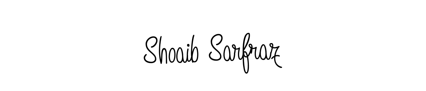 Make a beautiful signature design for name Shoaib Sarfraz. With this signature (Angelique-Rose-font-FFP) style, you can create a handwritten signature for free. Shoaib Sarfraz signature style 5 images and pictures png