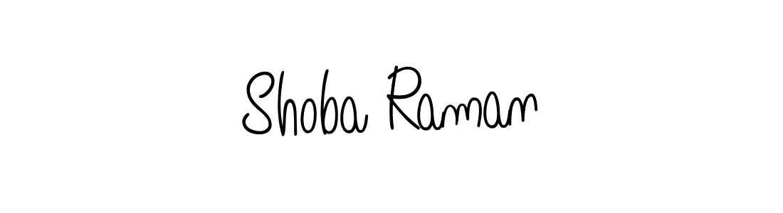 Make a beautiful signature design for name Shoba Raman. With this signature (Angelique-Rose-font-FFP) style, you can create a handwritten signature for free. Shoba Raman signature style 5 images and pictures png