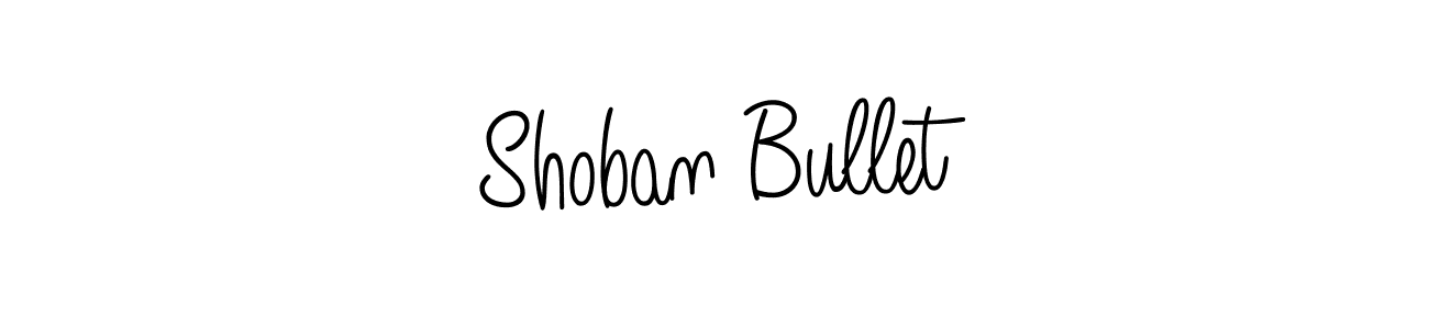 Use a signature maker to create a handwritten signature online. With this signature software, you can design (Angelique-Rose-font-FFP) your own signature for name Shoban Bullet. Shoban Bullet signature style 5 images and pictures png