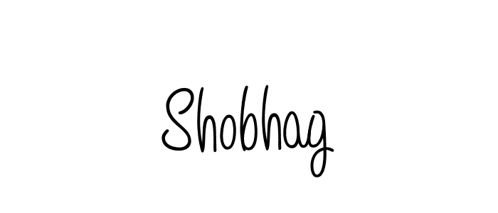 How to make Shobhag name signature. Use Angelique-Rose-font-FFP style for creating short signs online. This is the latest handwritten sign. Shobhag signature style 5 images and pictures png
