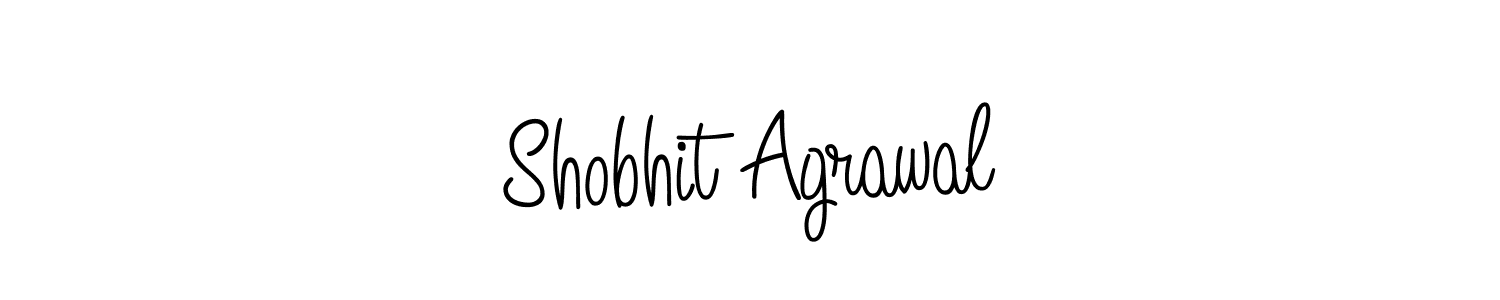 Use a signature maker to create a handwritten signature online. With this signature software, you can design (Angelique-Rose-font-FFP) your own signature for name Shobhit Agrawal. Shobhit Agrawal signature style 5 images and pictures png