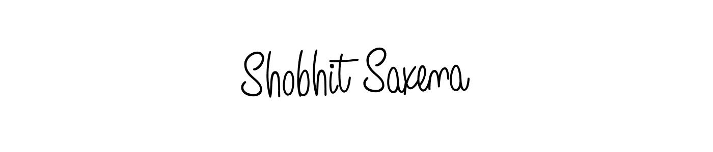 Create a beautiful signature design for name Shobhit Saxena. With this signature (Angelique-Rose-font-FFP) fonts, you can make a handwritten signature for free. Shobhit Saxena signature style 5 images and pictures png