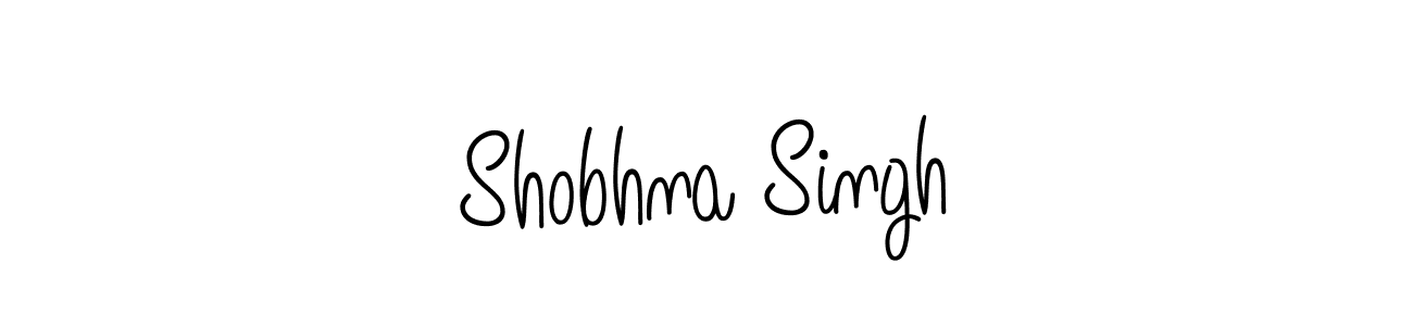 The best way (Angelique-Rose-font-FFP) to make a short signature is to pick only two or three words in your name. The name Shobhna Singh include a total of six letters. For converting this name. Shobhna Singh signature style 5 images and pictures png