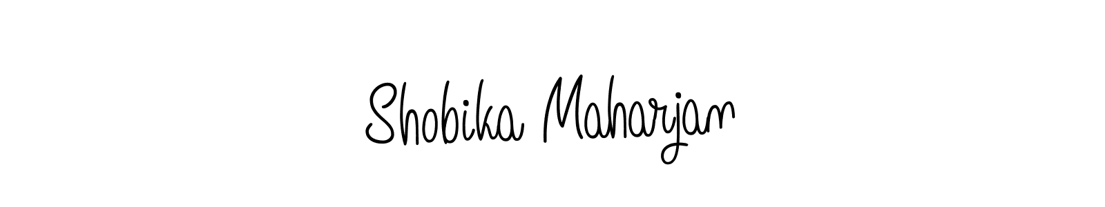 You should practise on your own different ways (Angelique-Rose-font-FFP) to write your name (Shobika Maharjan) in signature. don't let someone else do it for you. Shobika Maharjan signature style 5 images and pictures png