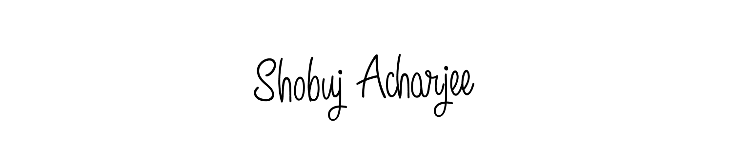 Shobuj Acharjee stylish signature style. Best Handwritten Sign (Angelique-Rose-font-FFP) for my name. Handwritten Signature Collection Ideas for my name Shobuj Acharjee. Shobuj Acharjee signature style 5 images and pictures png