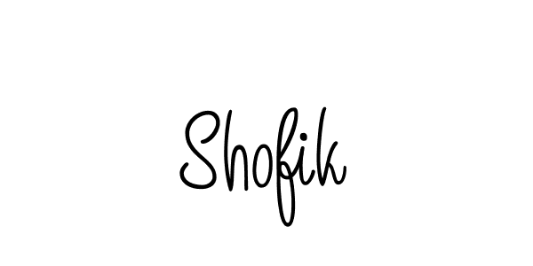 The best way (Angelique-Rose-font-FFP) to make a short signature is to pick only two or three words in your name. The name Shofik include a total of six letters. For converting this name. Shofik signature style 5 images and pictures png