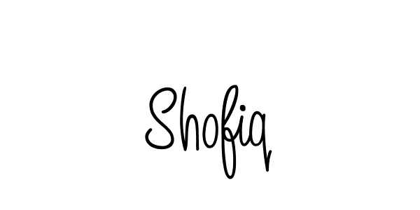 Shofiq stylish signature style. Best Handwritten Sign (Angelique-Rose-font-FFP) for my name. Handwritten Signature Collection Ideas for my name Shofiq. Shofiq signature style 5 images and pictures png