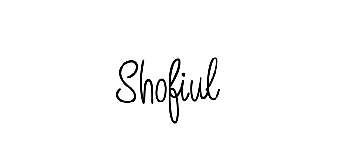 Design your own signature with our free online signature maker. With this signature software, you can create a handwritten (Angelique-Rose-font-FFP) signature for name Shofiul. Shofiul signature style 5 images and pictures png