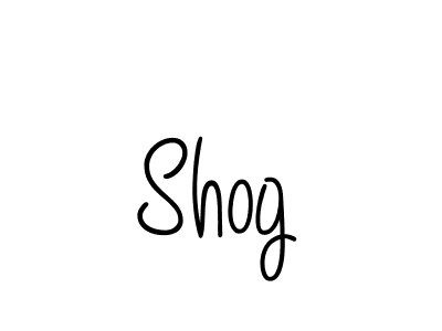 Make a beautiful signature design for name Shog. With this signature (Angelique-Rose-font-FFP) style, you can create a handwritten signature for free. Shog signature style 5 images and pictures png