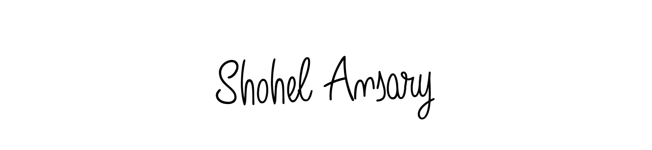 How to Draw Shohel Ansary signature style? Angelique-Rose-font-FFP is a latest design signature styles for name Shohel Ansary. Shohel Ansary signature style 5 images and pictures png