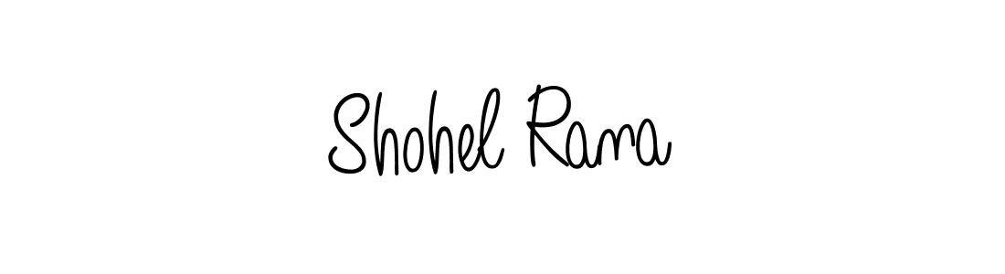 Use a signature maker to create a handwritten signature online. With this signature software, you can design (Angelique-Rose-font-FFP) your own signature for name Shohel Rana. Shohel Rana signature style 5 images and pictures png