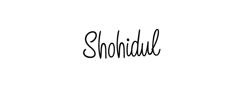 How to make Shohidul name signature. Use Angelique-Rose-font-FFP style for creating short signs online. This is the latest handwritten sign. Shohidul signature style 5 images and pictures png