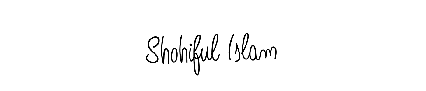 Make a beautiful signature design for name Shohiful Islam. With this signature (Angelique-Rose-font-FFP) style, you can create a handwritten signature for free. Shohiful Islam signature style 5 images and pictures png