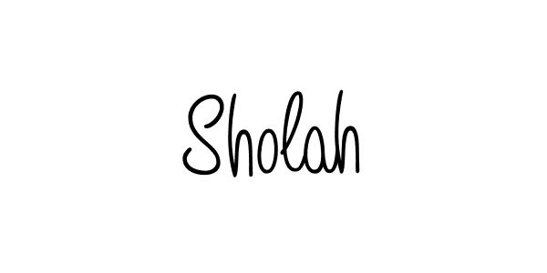 The best way (Angelique-Rose-font-FFP) to make a short signature is to pick only two or three words in your name. The name Sholah include a total of six letters. For converting this name. Sholah signature style 5 images and pictures png