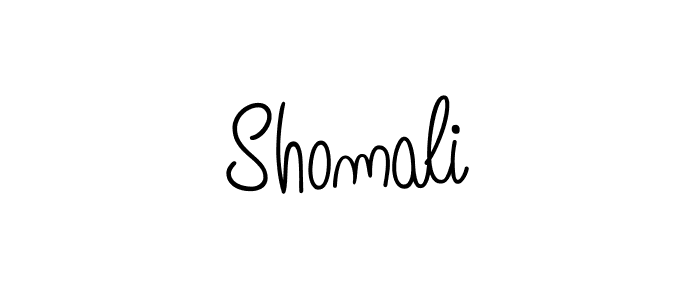 Design your own signature with our free online signature maker. With this signature software, you can create a handwritten (Angelique-Rose-font-FFP) signature for name Shomali. Shomali signature style 5 images and pictures png