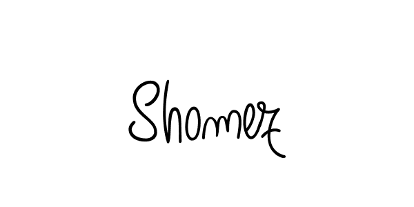 Use a signature maker to create a handwritten signature online. With this signature software, you can design (Angelique-Rose-font-FFP) your own signature for name Shomez. Shomez signature style 5 images and pictures png