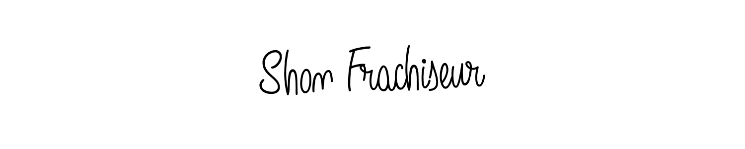Use a signature maker to create a handwritten signature online. With this signature software, you can design (Angelique-Rose-font-FFP) your own signature for name Shon Frachiseur. Shon Frachiseur signature style 5 images and pictures png