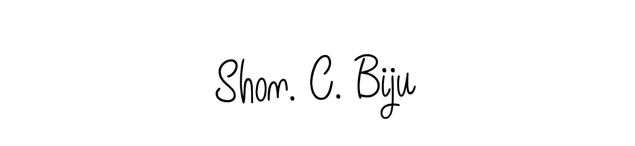 How to make Shon. C. Biju signature? Angelique-Rose-font-FFP is a professional autograph style. Create handwritten signature for Shon. C. Biju name. Shon. C. Biju signature style 5 images and pictures png