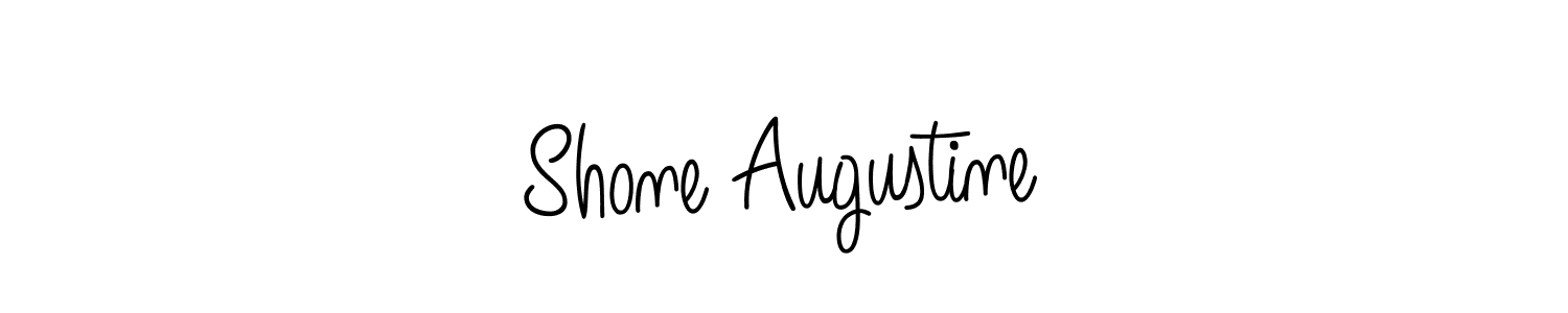 How to Draw Shone Augustine signature style? Angelique-Rose-font-FFP is a latest design signature styles for name Shone Augustine. Shone Augustine signature style 5 images and pictures png