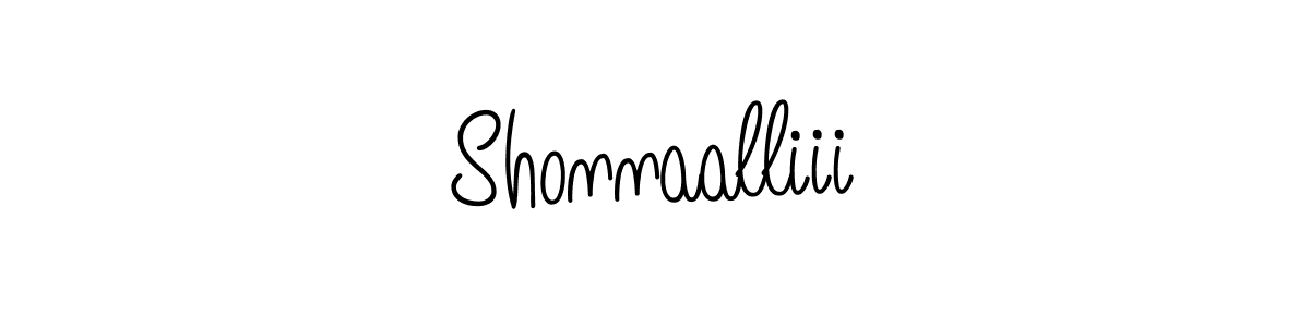 Use a signature maker to create a handwritten signature online. With this signature software, you can design (Angelique-Rose-font-FFP) your own signature for name Shonnaalliii. Shonnaalliii signature style 5 images and pictures png