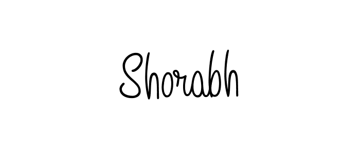 Create a beautiful signature design for name Shorabh. With this signature (Angelique-Rose-font-FFP) fonts, you can make a handwritten signature for free. Shorabh signature style 5 images and pictures png
