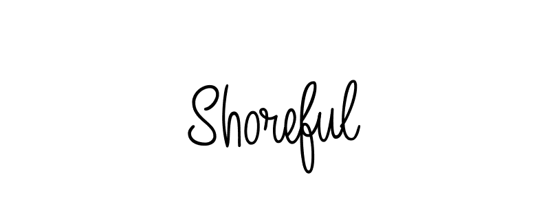 How to Draw Shoreful signature style? Angelique-Rose-font-FFP is a latest design signature styles for name Shoreful. Shoreful signature style 5 images and pictures png