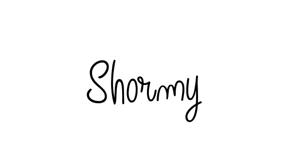 You should practise on your own different ways (Angelique-Rose-font-FFP) to write your name (Shormy) in signature. don't let someone else do it for you. Shormy signature style 5 images and pictures png