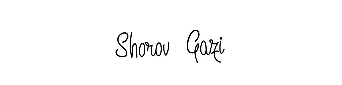 Shorov  Gazi stylish signature style. Best Handwritten Sign (Angelique-Rose-font-FFP) for my name. Handwritten Signature Collection Ideas for my name Shorov  Gazi. Shorov  Gazi signature style 5 images and pictures png