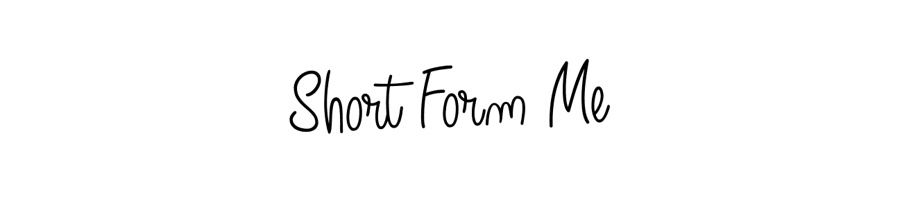 Use a signature maker to create a handwritten signature online. With this signature software, you can design (Angelique-Rose-font-FFP) your own signature for name Short Form Me. Short Form Me signature style 5 images and pictures png