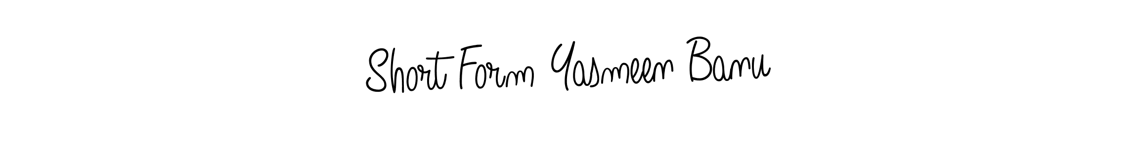 Create a beautiful signature design for name Short Form Yasmeen Banu. With this signature (Angelique-Rose-font-FFP) fonts, you can make a handwritten signature for free. Short Form Yasmeen Banu signature style 5 images and pictures png