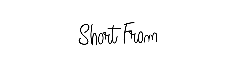 if you are searching for the best signature style for your name Short From. so please give up your signature search. here we have designed multiple signature styles  using Angelique-Rose-font-FFP. Short From signature style 5 images and pictures png