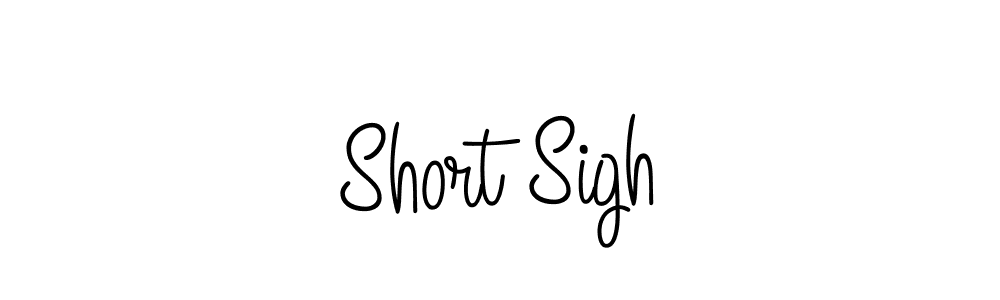 Use a signature maker to create a handwritten signature online. With this signature software, you can design (Angelique-Rose-font-FFP) your own signature for name Short Sigh. Short Sigh signature style 5 images and pictures png