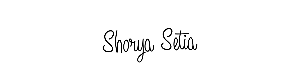 Angelique-Rose-font-FFP is a professional signature style that is perfect for those who want to add a touch of class to their signature. It is also a great choice for those who want to make their signature more unique. Get Shorya Setia name to fancy signature for free. Shorya Setia signature style 5 images and pictures png