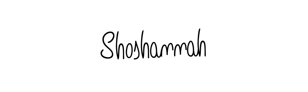 Make a beautiful signature design for name Shoshannah. With this signature (Angelique-Rose-font-FFP) style, you can create a handwritten signature for free. Shoshannah signature style 5 images and pictures png