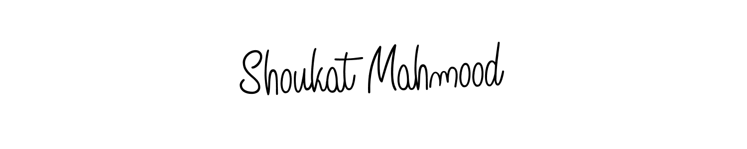 You should practise on your own different ways (Angelique-Rose-font-FFP) to write your name (Shoukat Mahmood) in signature. don't let someone else do it for you. Shoukat Mahmood signature style 5 images and pictures png